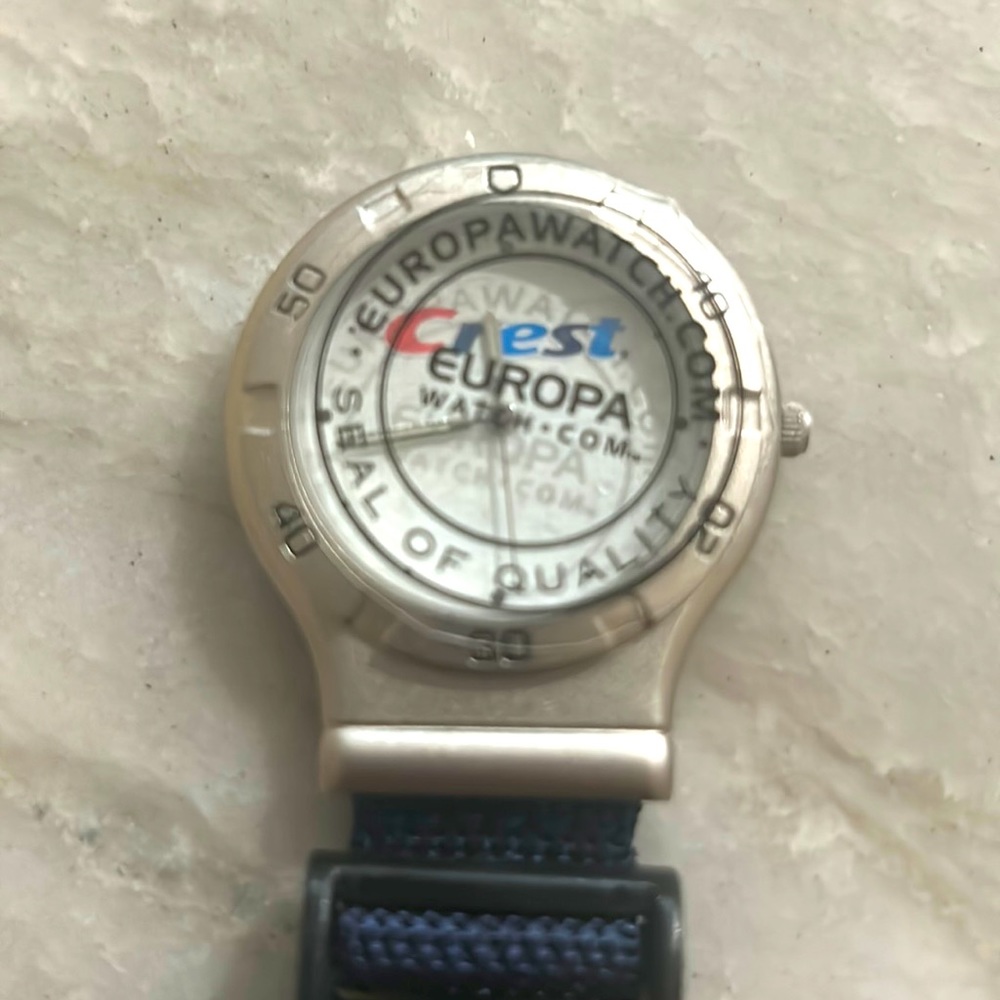EUROPA WATCH New Rare Collectible Crest Toothpaste Pocket Watch